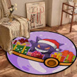 Gengar Christmas Custom Round Carpet