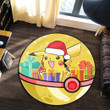 Pikachu Christmas Custom Round Carpet