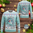Eevee Evolutions Vaporeon Custom Christmas Ugly Imitation Knitted Sweatshirt