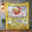 Christmas Pikachu Custom Name Gift Quilt
