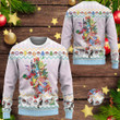 Eevee Evolutions Cute Merry Christmas Custom Imitation Knitted Sweatshirt