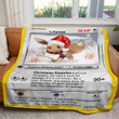 Christmas Eevee Custom Name Gift 2-Side Printed Thicken Soft Blanket