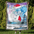 Christmas Mew GX Custom Gift Woven Blanket