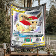 Christmas Pikachu & Eevee Custom Woven Blanket