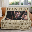 Blackbeard Wanted Custom Soft Blanket