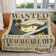 Trafalgar Law Wanted Custom Soft Blanket