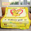 Valentine Thicc Pikachu I Choose You Custom Soft Blanket