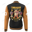 Cinnabar Gym Custom Name Baseball Jacket