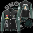 Snore Gym Custom Name Baseball Jacket