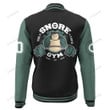 Snore Gym Custom Name Baseball Jacket
