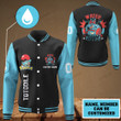 Water Gym Custom Name Baseball Jacket