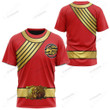 Red Wild Force Ranger Custom T-Shirt