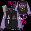 Fuchsia Gym Custom Bomber Jacket