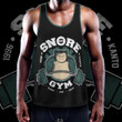 Snore Gym Custom Men's Slim Y-Back Muscle Tank Top