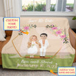 Couple Wedding Personalized Soft Blanket