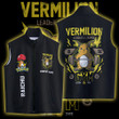 Vermilion Gym Men's Stand-up Collar Vest Jacket