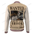 One Piece Wanted Brook Custom Name Baseball Jacket