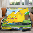 Pikachu Minecraft Custom Soft Blanket