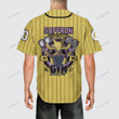 Saffron Gym Custom Name Baseball Jersey