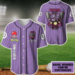 Fuchsia Gym Custom Name Baseball Jersey