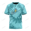 Squirtle Swoosh Tie Dye Custom T-Shirt