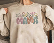 Mama Embroidered Hoodie Sweatshirt T-Shirt