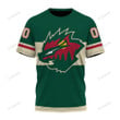 Hockey Minnesota Wild Arcanine Color Custom T-shirt Apparel