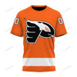 Hockey Philadelphia Flying Shadow Color Custom T-shirt Apparel