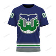 Hockey Hartford Wailord Color Custom T-shirt Apparel