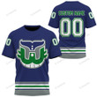 Hockey Hartford Wailord Color Custom T-shirt Apparel