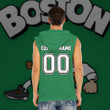 Basketball Toons Boston Celtics Custom Men's Hooded Tank Top