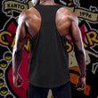 Cinnabar Gym Custom Men's Slim Y-Back Muscle Tank Top