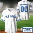 Toronto Ice Jays Custom Name Baseball Jersey