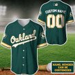 Professor Oakland Custom Name Baseball Jersey