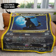 1st Umbreon Card Personalized Soft Blanket