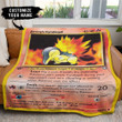 1st Cyndaquil Card Personalized Soft Blanket