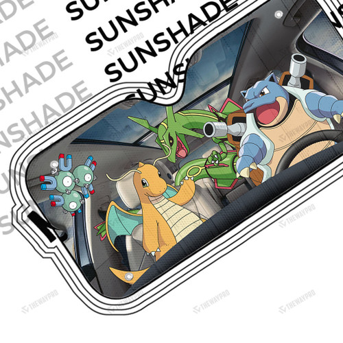 Blastoise Drives Custom Sunshade