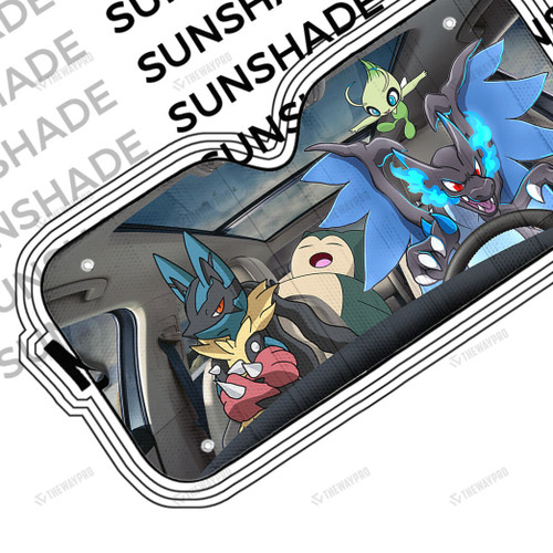 Mega Charizard Drives Custom Sunshade