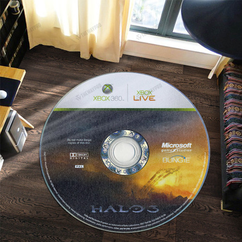 Game Halo 3 Custom Round Carpet