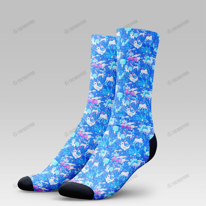 Ice Pattern Custom Socks