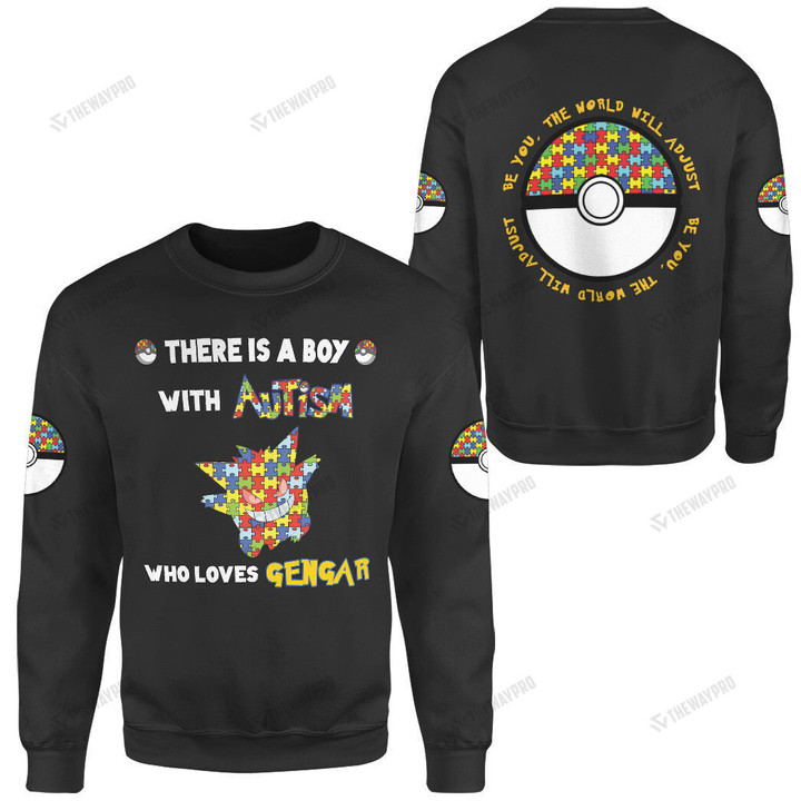 Anime Pkm Gengar Autism Sweatshirt Apparel / S