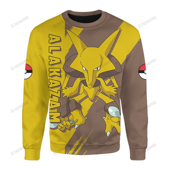 Anime Pkm Alakazam Custom Sweatshirt Apparel / S