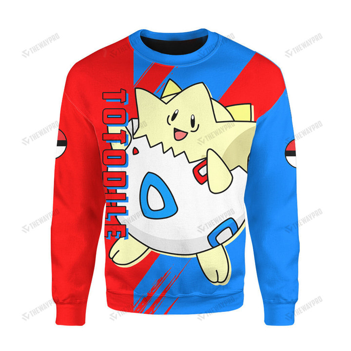 Anime Pkm Togepi Custom Sweatshirt / S