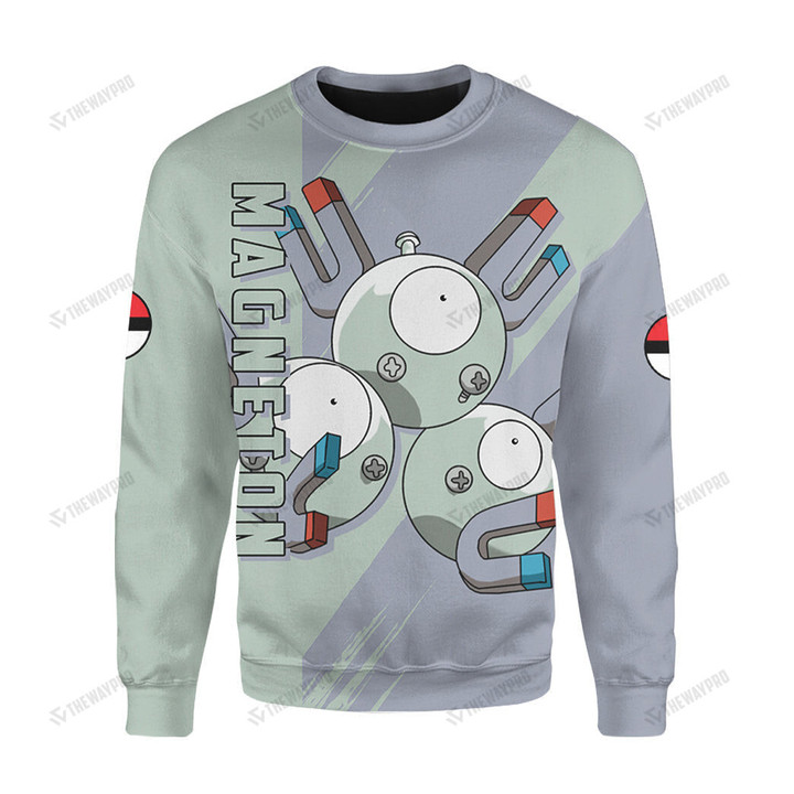 Anime Pkm Magneton Custom Sweatshirt Apparel / S
