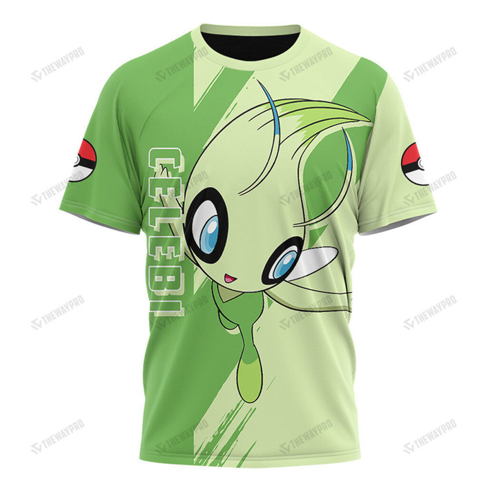 Anime Pkm Celebi Custom T-Shirt Apparel / S