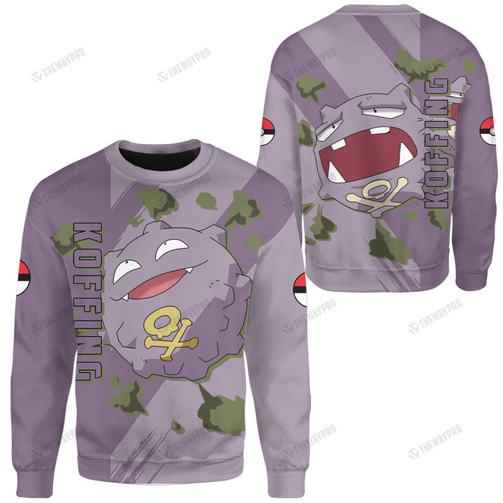 Anime Pkm Koffing Custom Sweatshirt / S