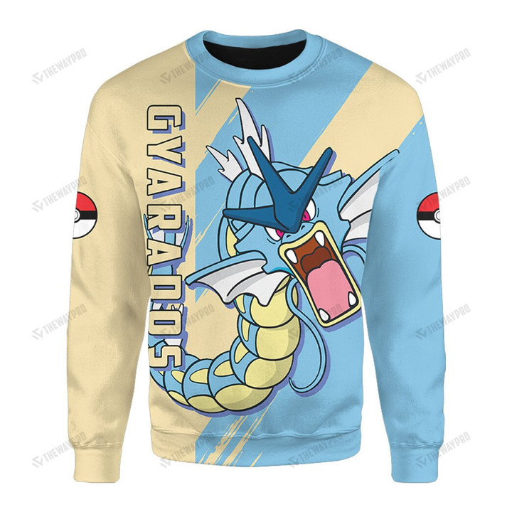 Anime Pkm Gyarados Custom Sweatshirt Apparel / S