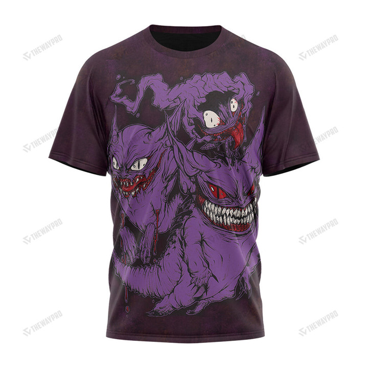 Pkm Gengar Custom T-Shirt / S Bl1503223