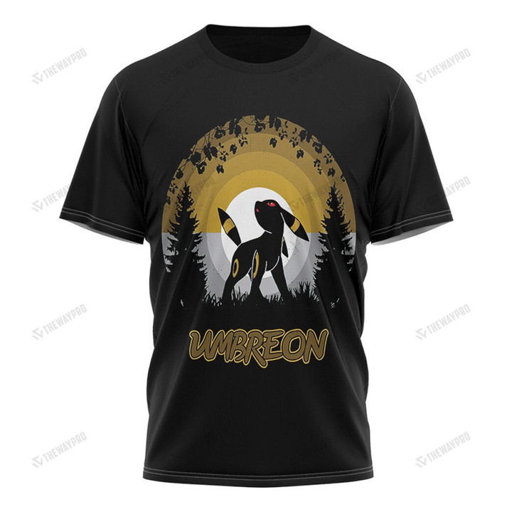 Anime Pkm Umbreon Custom T-Shirt Apparel / S