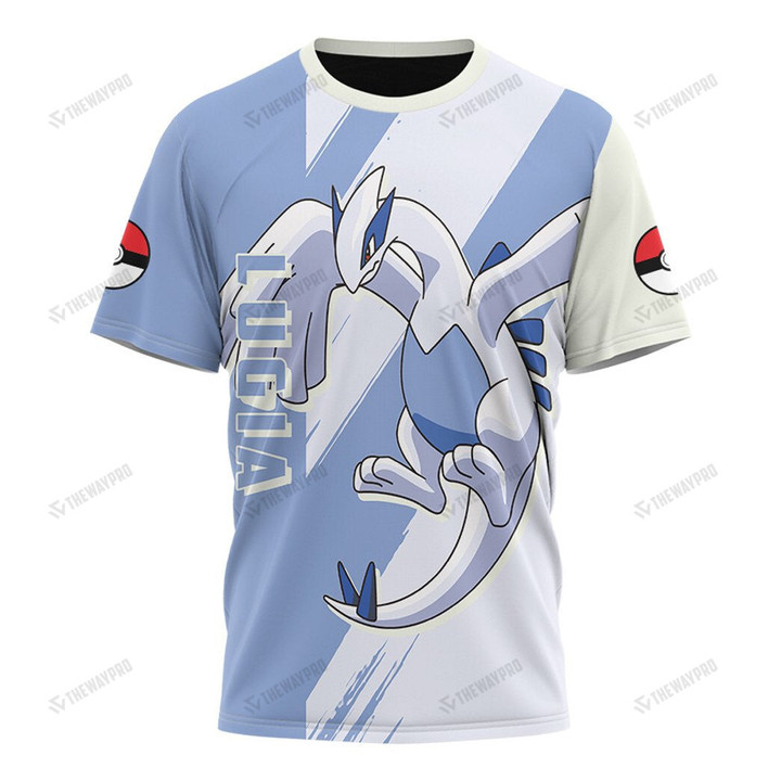 Anime Pkm Lugia Custom T-Shirt Apparel / S